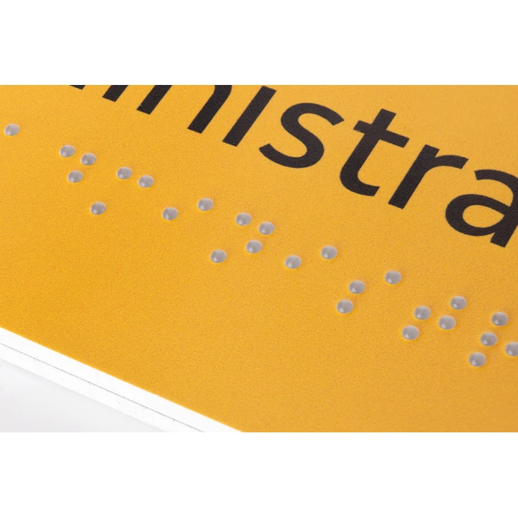 Toaleta koedukacyjna - tabliczka z pismem Braille'a - wym. 150x200mm -  PCW twarde - SUN - TAB317