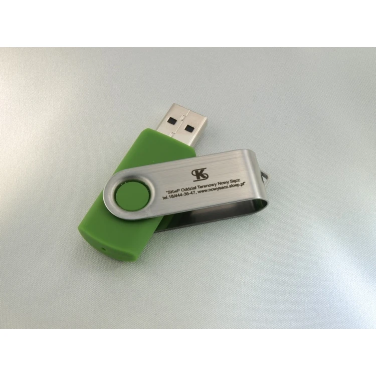 PENDRIVE TWISTER 8GB USB 2.0 z Twoim logo lub dowolnym napisem grawerowanym laserem