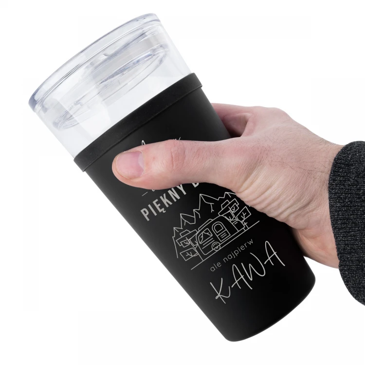 Kubek szklany Morea - 428ml - Najpierw Kawa - KUB048