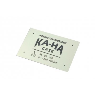 Tabliczka aluminiowa AlumaMark na produkty - wym. 70x45mm