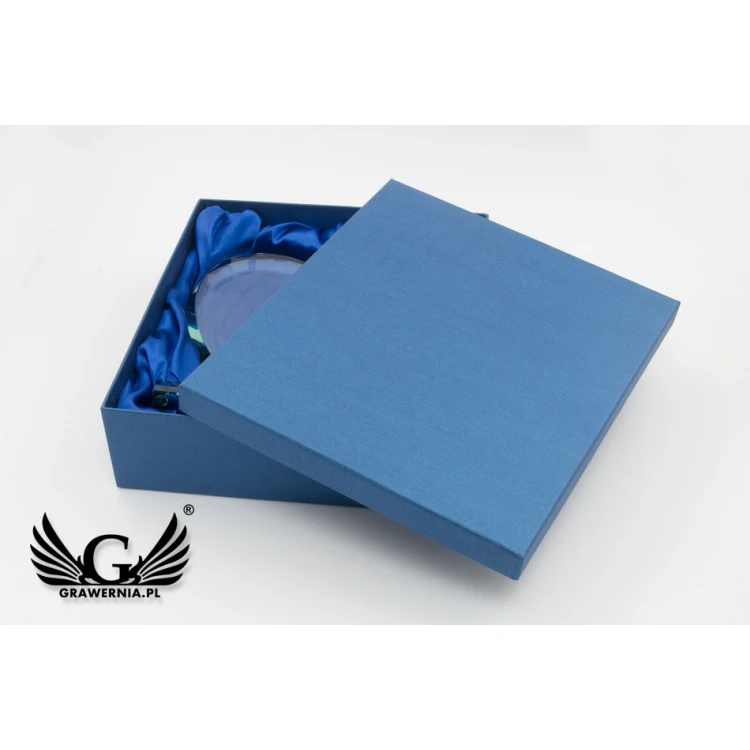 Trofeum szklane w etui - SERCE 3 - URODZINY - TSZ095