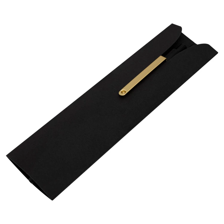 Długopis metalowy z dowolnym grawerem + ekologiczne etui - DP026