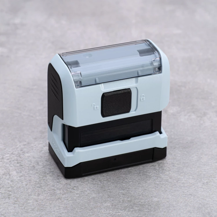 Pieczątka samotuszująca TRODAT Printy 4912 PASTELOWA - wymiar płytki tekstowej: 47mm x 18mm - TRD012